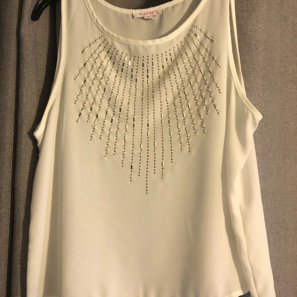 Transparent White Blouse A’GACI